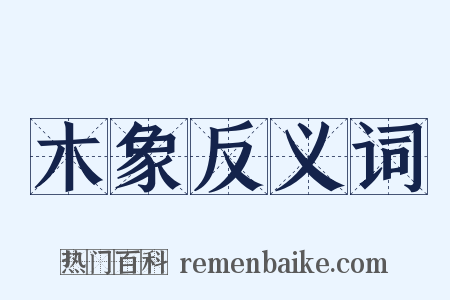 木象反义词是什么意思的图片